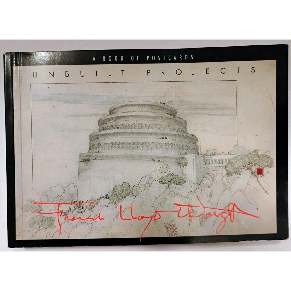 Frank Lloyd Wright Unbuilt Projects Postcard Book Pomegranate 30 Cards Complete